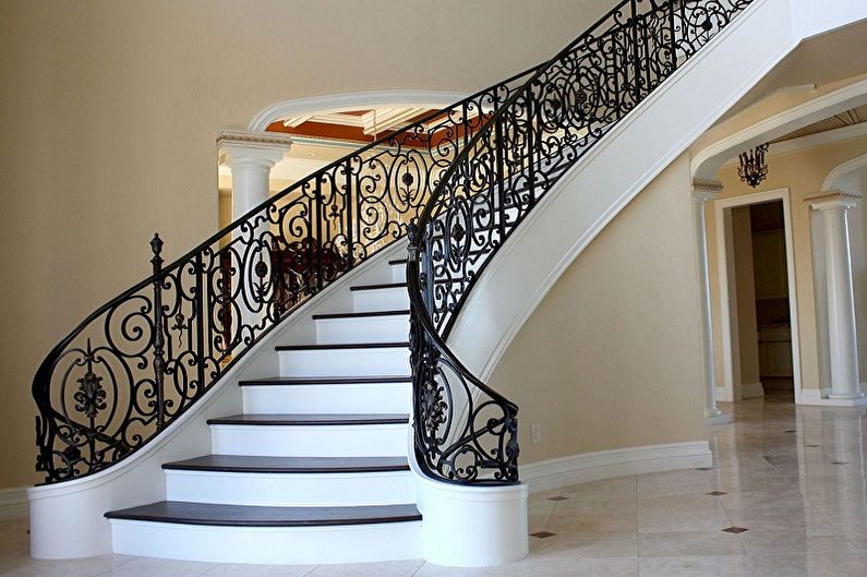 Railing for stairs - photo ideas