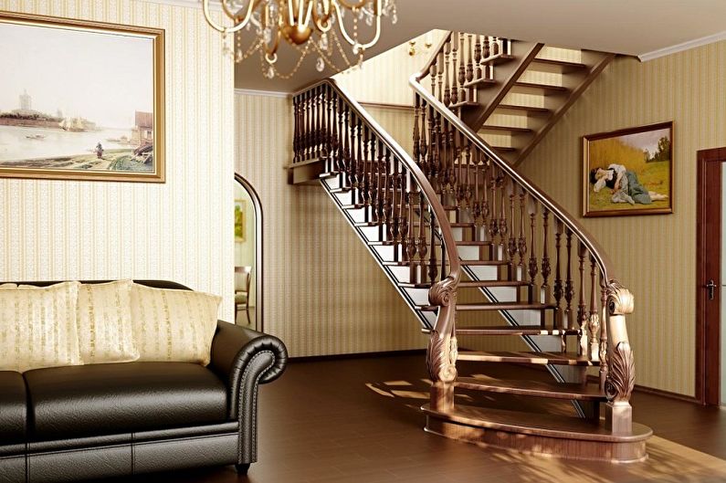 Railing for stairs - photo ideas