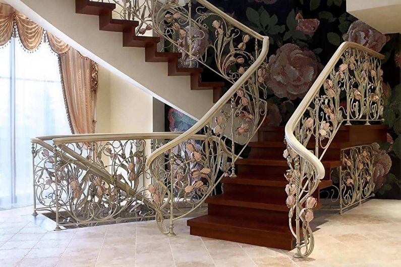 Railing for stairs - photo ideas