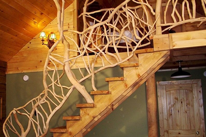 Railing for stairs - photo ideas