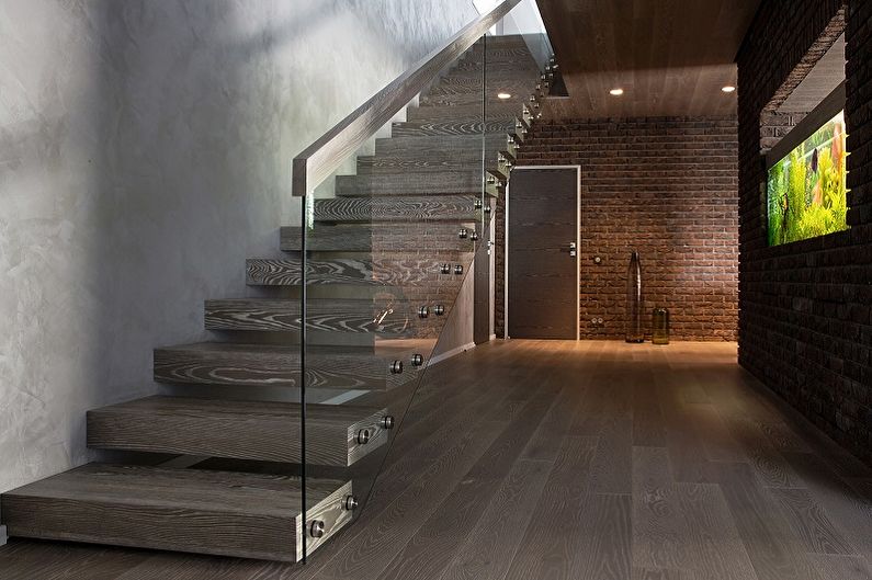 Railing for stairs - photo ideas