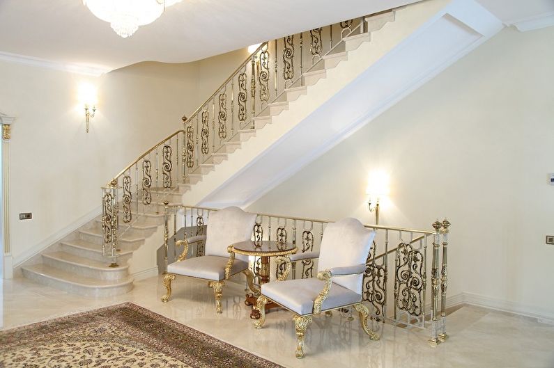 Railing for stairs - photo ideas