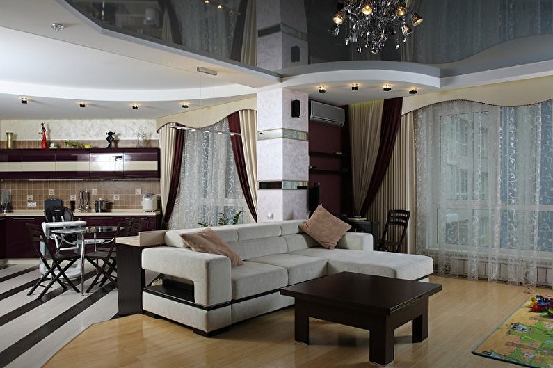 Remodeling of a one-room apartment - Combining with the kitchen
