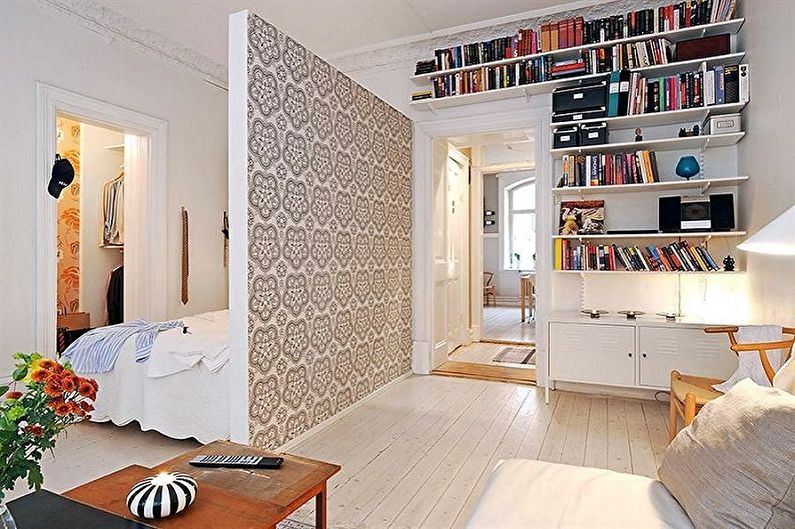 Remodeling of a one-room apartment - Division into two rooms