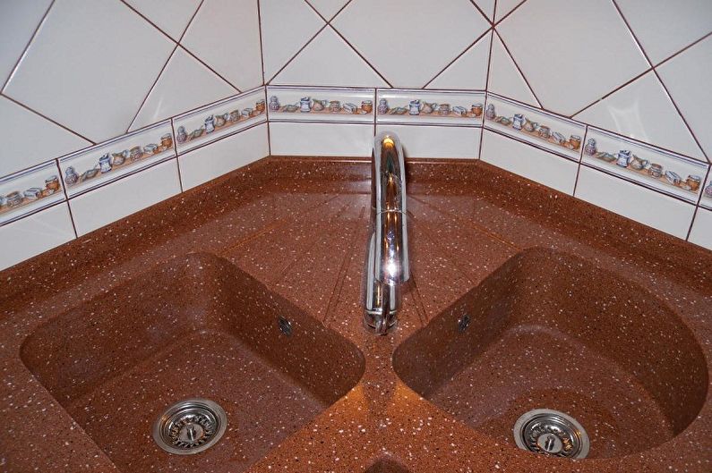 Types of corner sinks for the kitchen - Production Materials