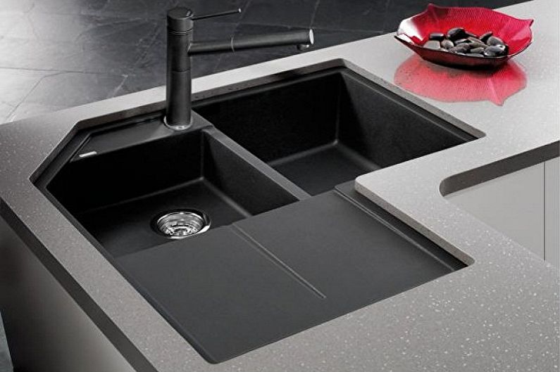 Types of corner sinks for the kitchen - Mounting method