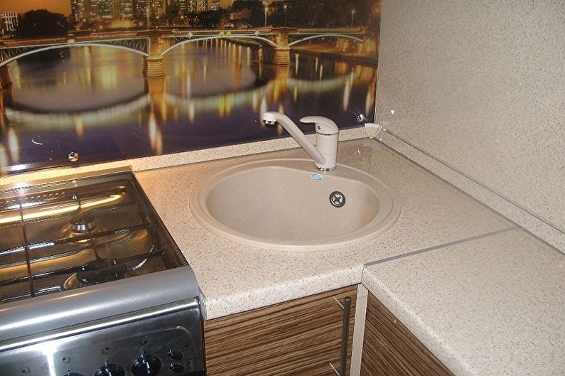 Corner sink for the kitchen - Forms