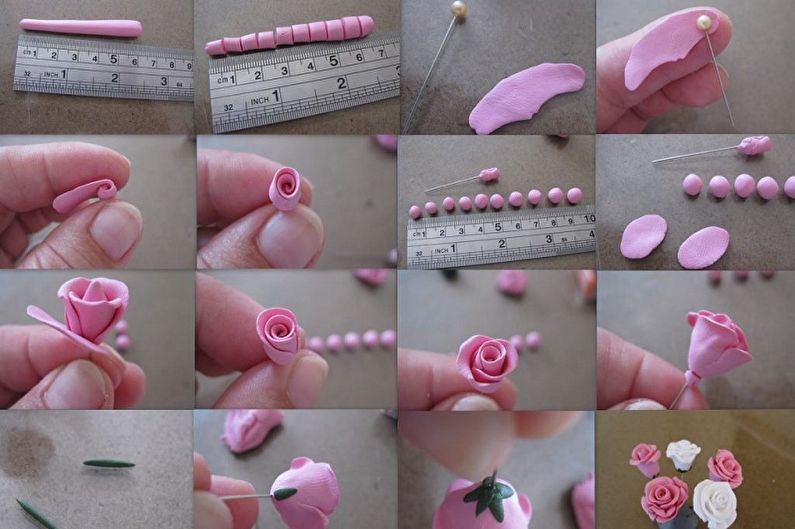 DIY porcelain crafts for beginners - Rosettes