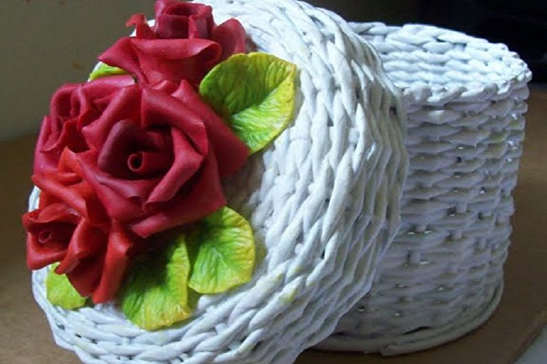 DIY wickerwork made of cold porcelain