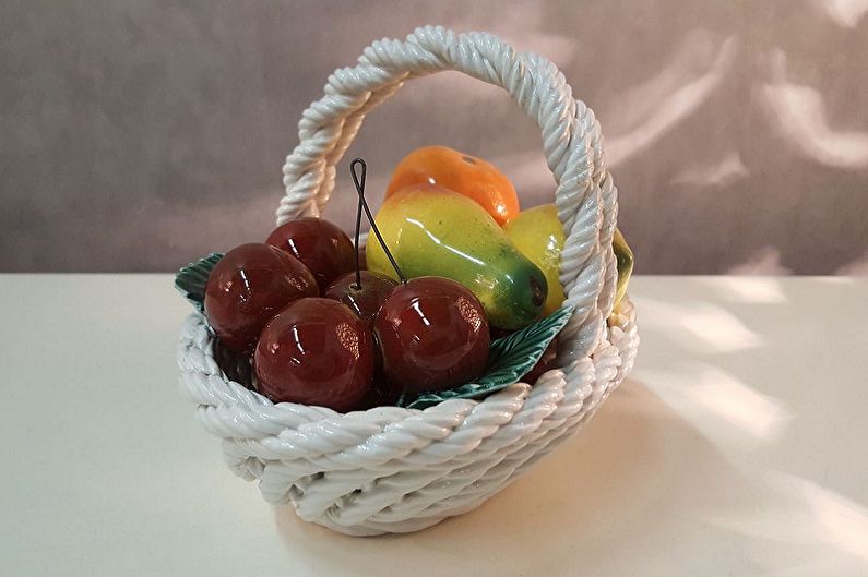 DIY wickerwork made of cold porcelain