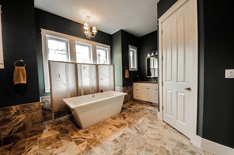 How to use a screen in different rooms - Screen in the bathroom