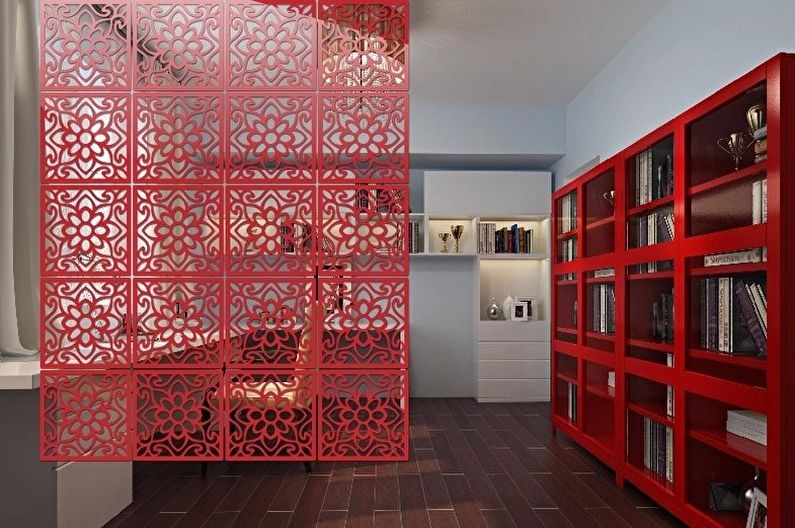 Types and models of screens for rooms - Hanging screens-panels