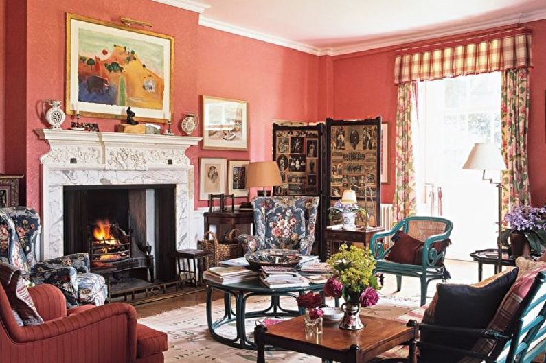 What colors does red match with - Pros and cons of red interiors