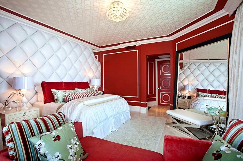 What colors does red match - Bedroom Design