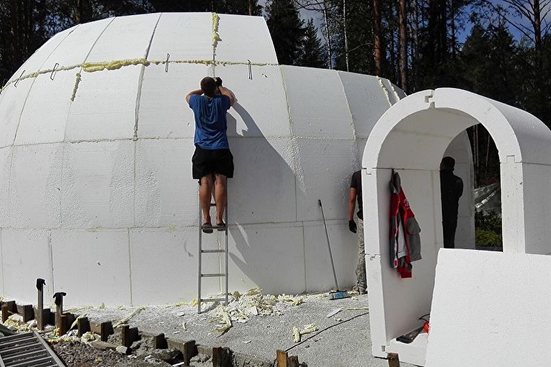 Dome houses - Materials for construction