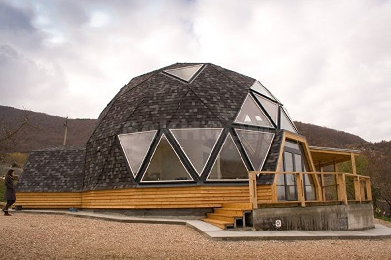 Dome houses - Glazing and cladding