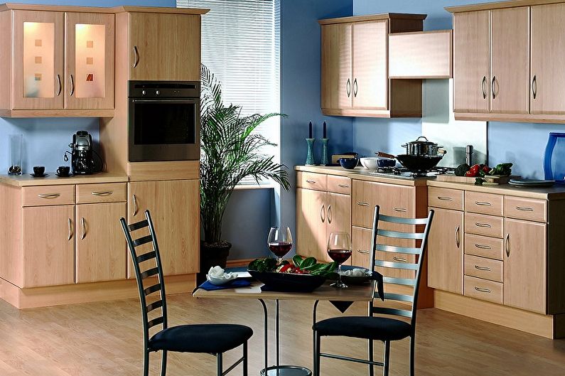 What colors matches blue - Kitchen Design