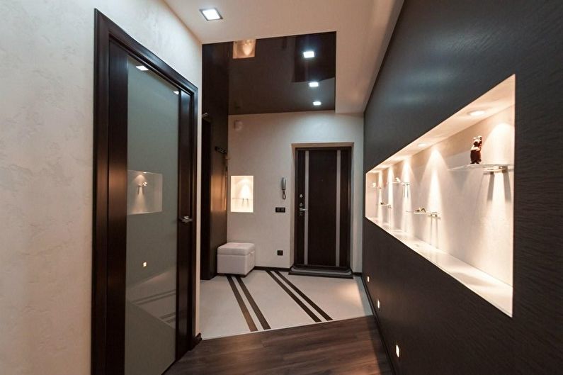 Binnenlands ontwerp van de gang in het appartement - foto