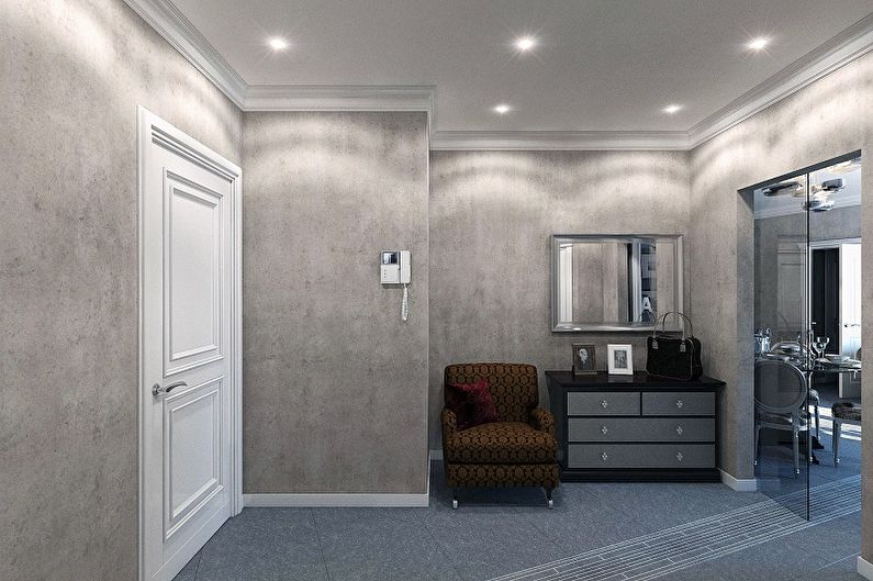 Binnenlands ontwerp van de gang in het appartement - foto