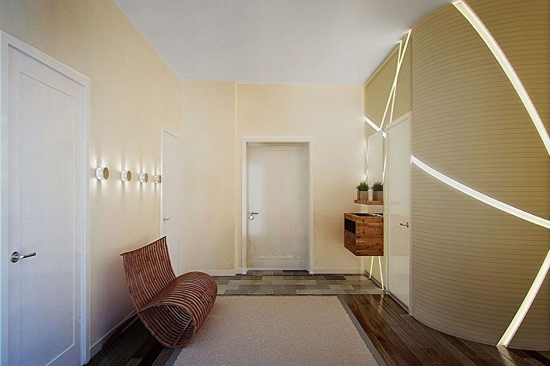 Binnenlands ontwerp van de gang in het appartement - foto