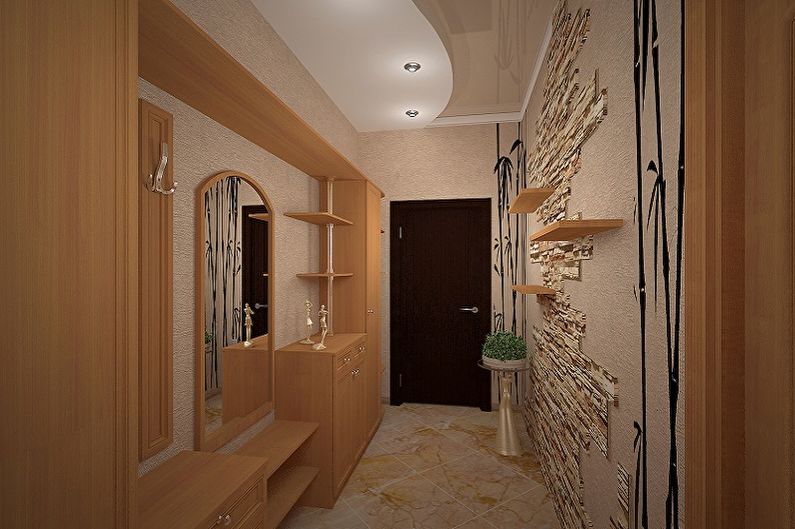 Binnenlands ontwerp van de gang in het appartement - foto