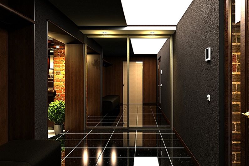 Binnenlands ontwerp van de gang in het appartement - foto