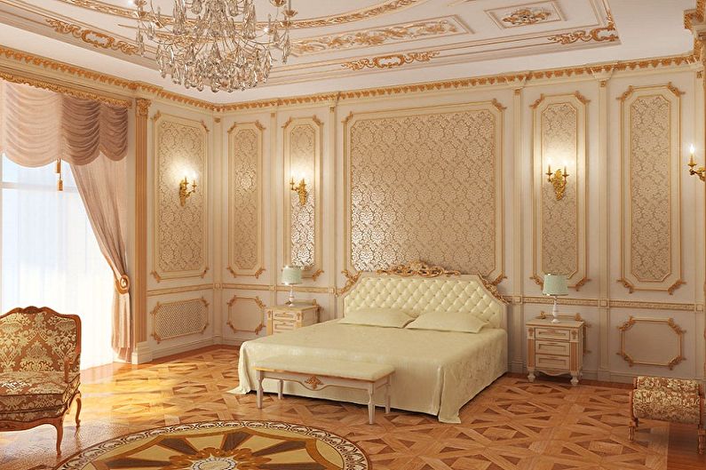 Stucco molding from polyurethane in an interior - Moldings