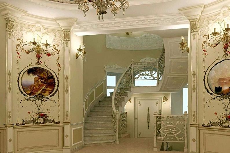 Stucco molding from polyurethane - photo