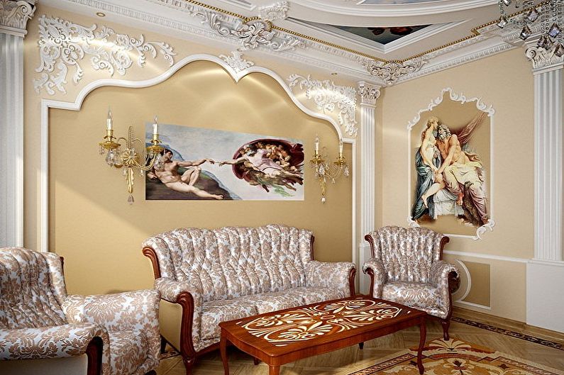 Stucco molding from polyurethane - photo