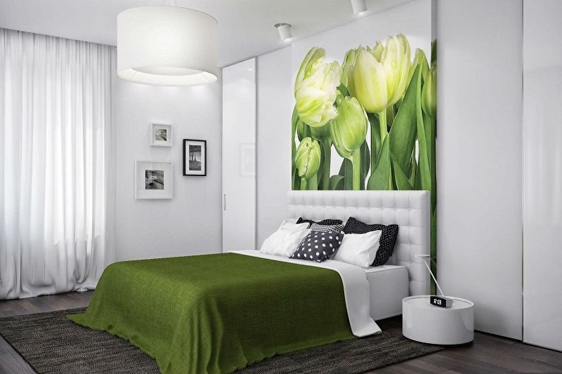 Photo wallpaper in the bedroom - Benefits and features