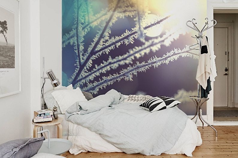 Photo wallpaper in the bedroom - Benefits and features