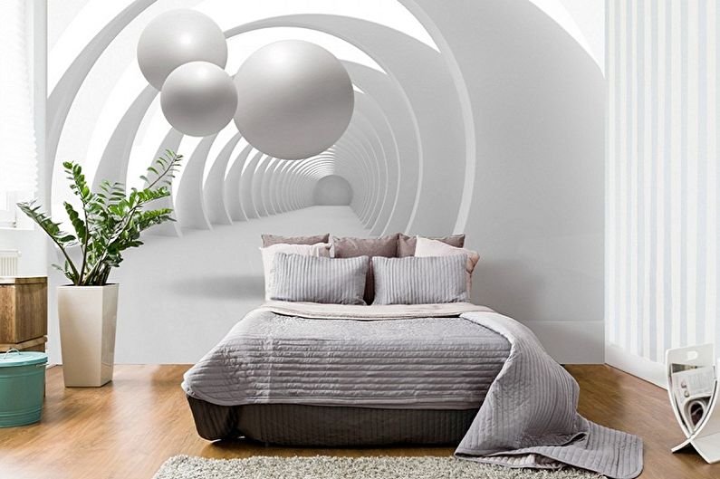 Types of photo wallpaper for the bedroom - Photo wallpaper with effects