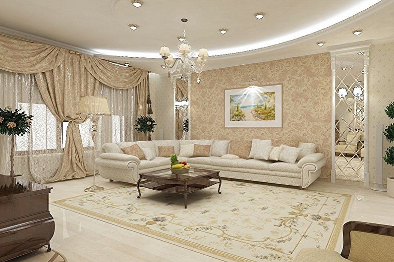 The design of the hall in the apartment - Materials for decoration