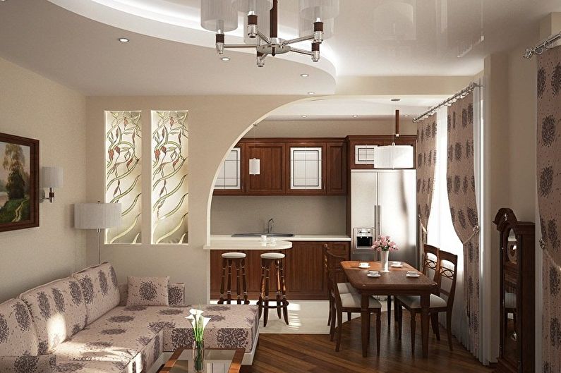 Design of the hall in the apartment - Small living room