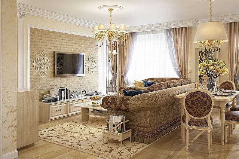 Interior design of the hall in the apartment - photo