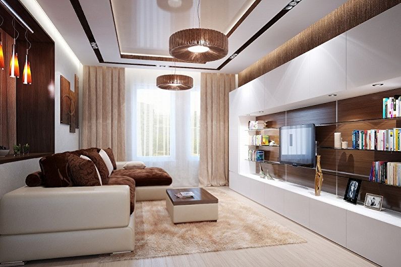 Interior design of the hall in the apartment - photo