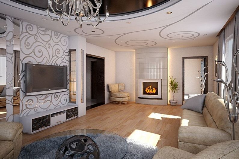 Interior design of the hall in the apartment - photo