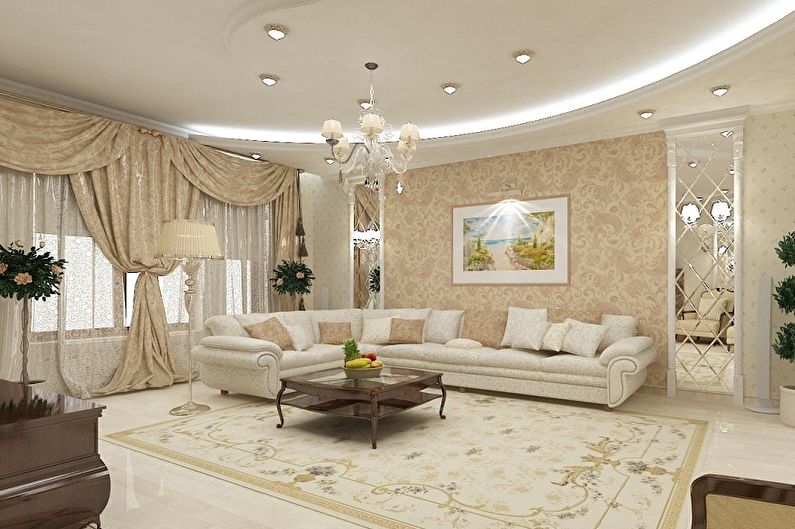 Interior design of the hall in the apartment - photo