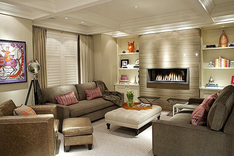 Interior design of the hall in the apartment - photo