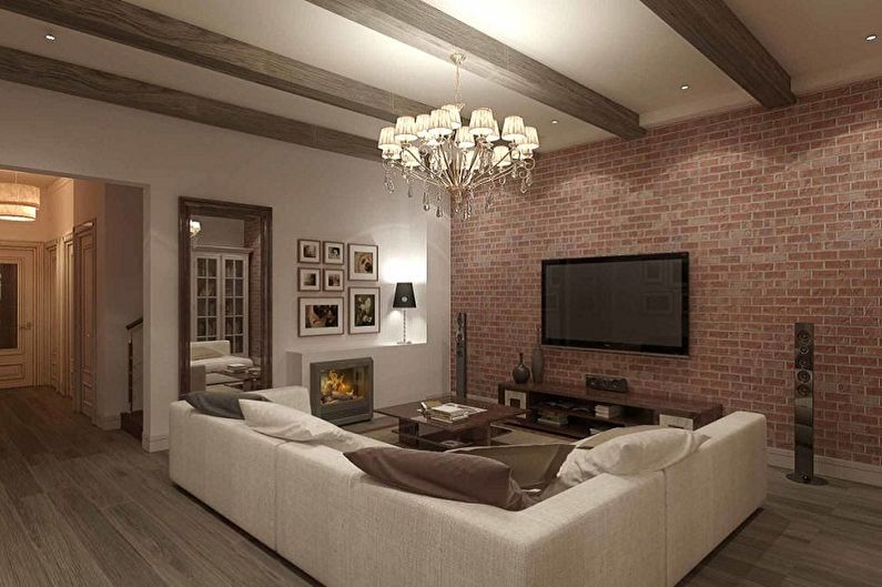 Interior design of the hall in the apartment - photo