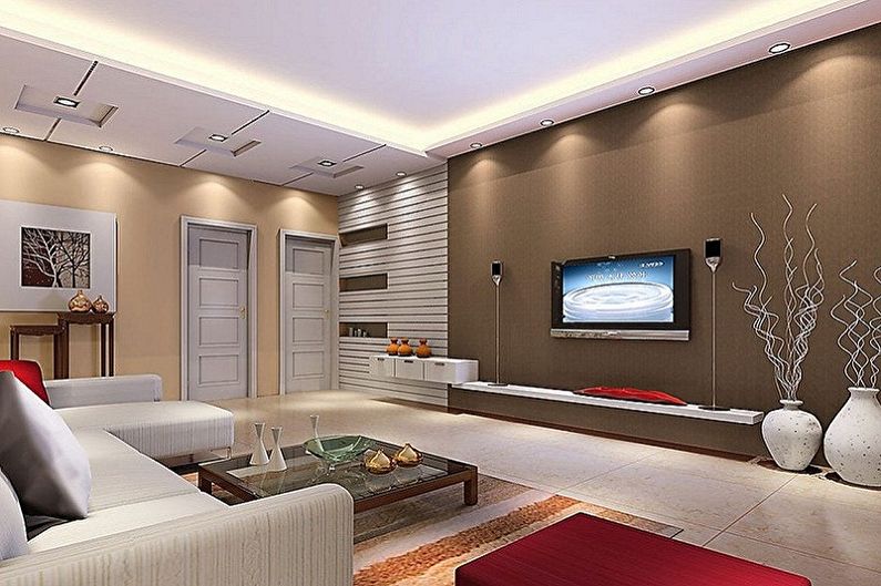 Interior design of the hall in the apartment - photo