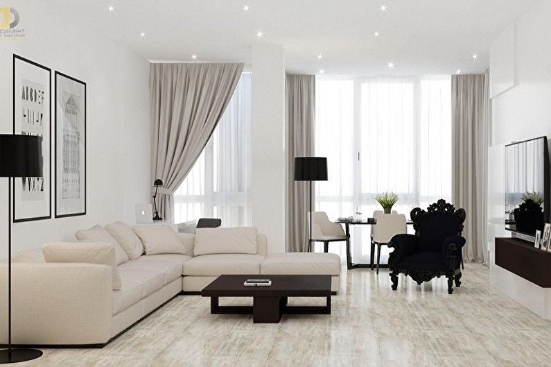 Interior design of the hall in the apartment - photo