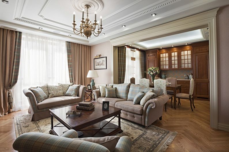 Interior design of the hall in the apartment - photo