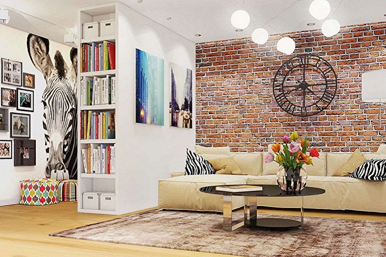 Interior design of the hall in the apartment - photo