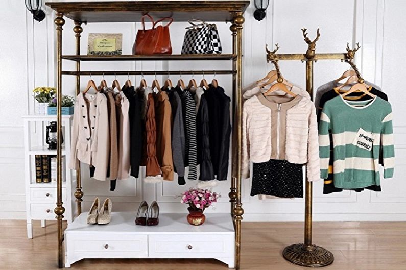 Floor hangers for clothes - photo