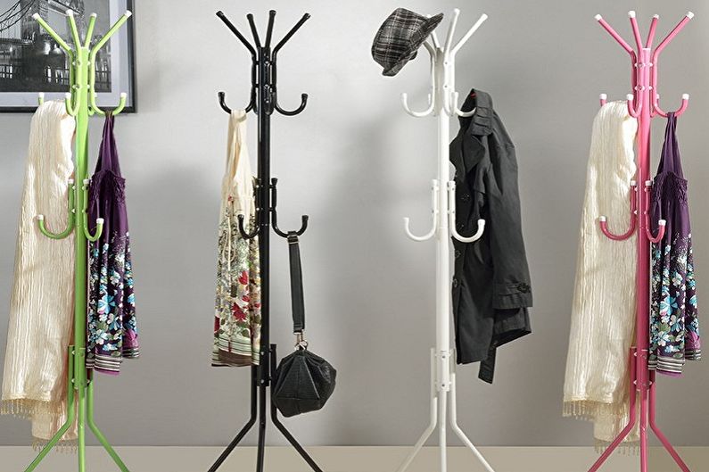 Floor hangers for clothes - photo