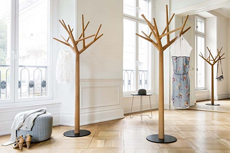 Floor hangers for clothes - photo