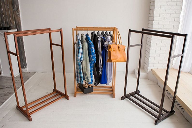 Floor hangers for clothes - photo