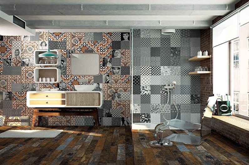 Tile patchwork - photo