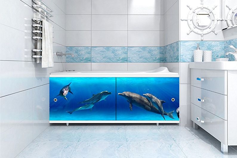Screen for a bath: how to do it yourself (photo)